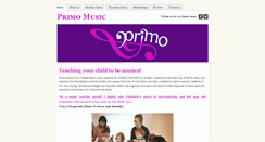 Desktop Screenshot of primomusic.org.uk