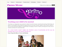 Tablet Screenshot of primomusic.org.uk